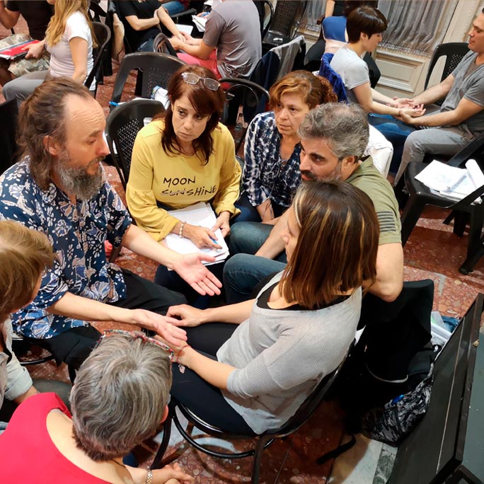 Marieges, sesiones grupales